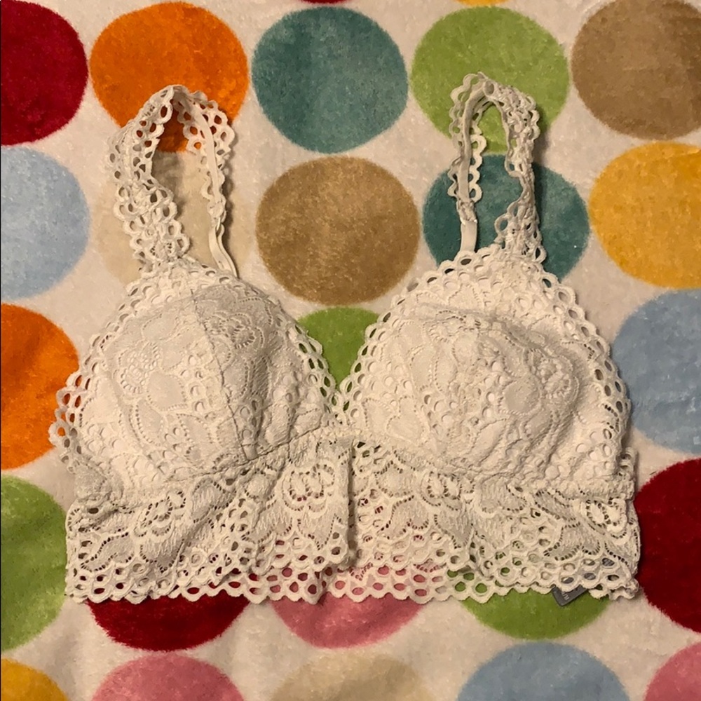 Medium White Aerie Bralette